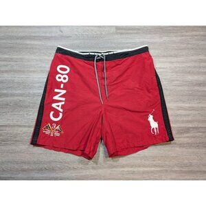 Polo Ralph Lauren Swim Trunks Men's XL Big Pony Offshore Team Canada Vintage 90s